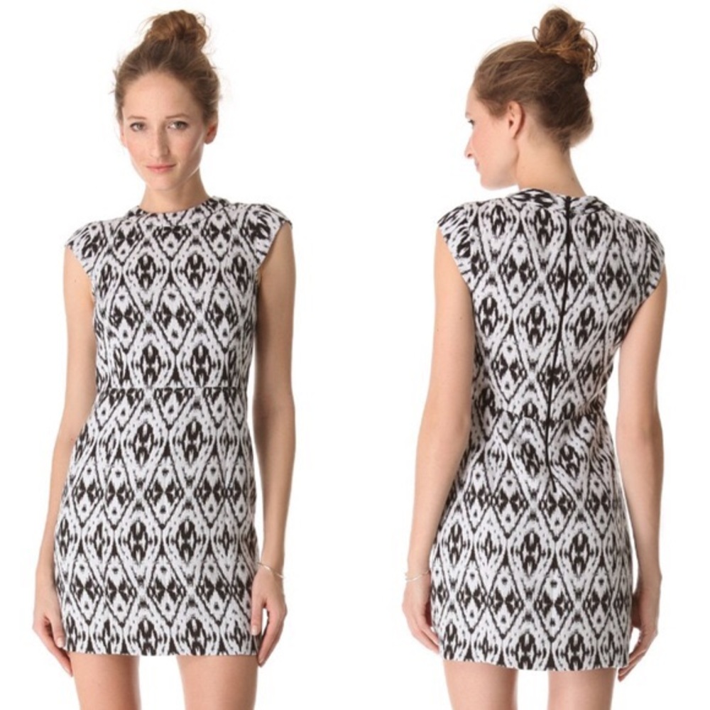 Theory Orinthia Shift Dress Andes Ikat size 00 - Picture 2 of 5